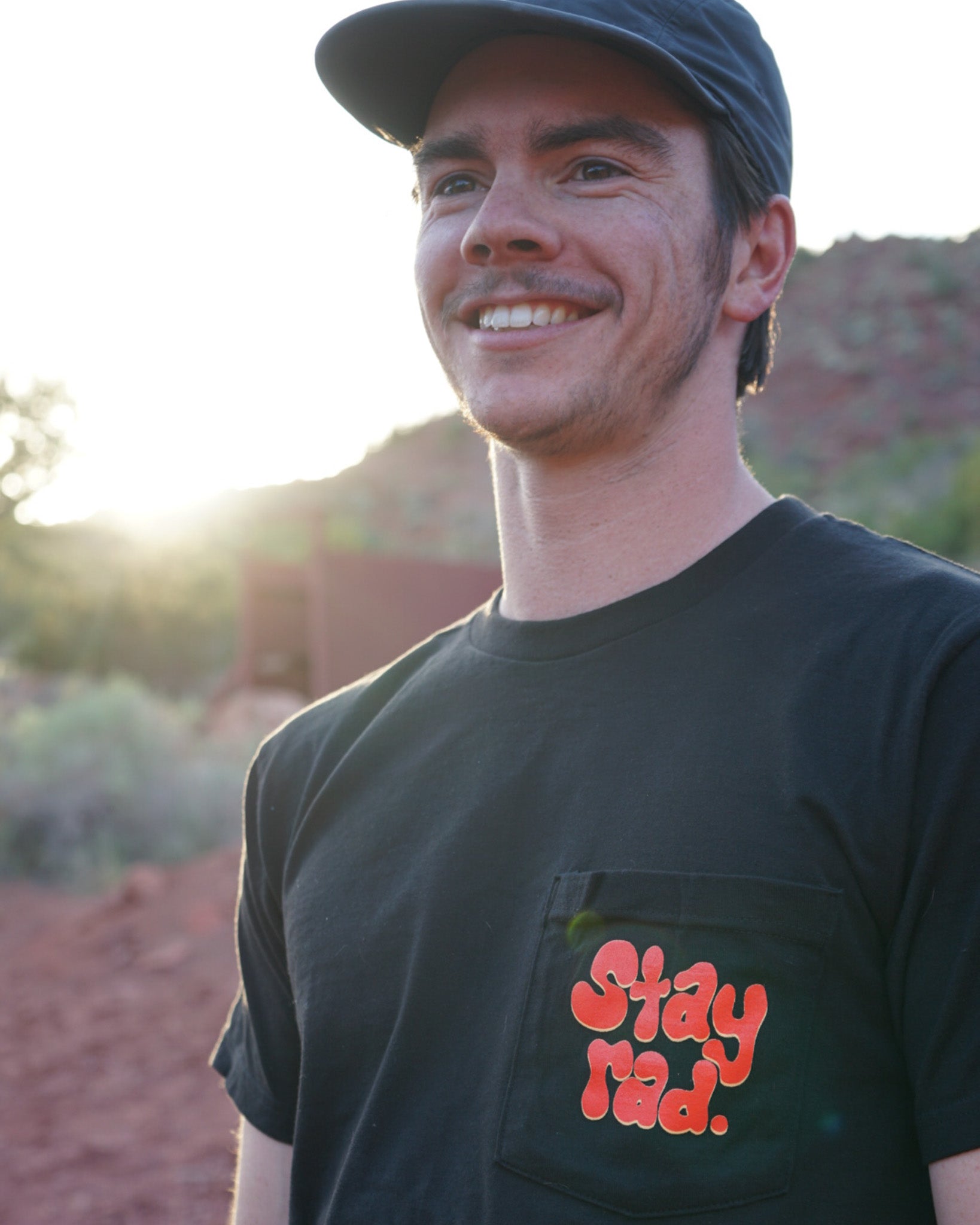 Black Cam Pocket Tee
